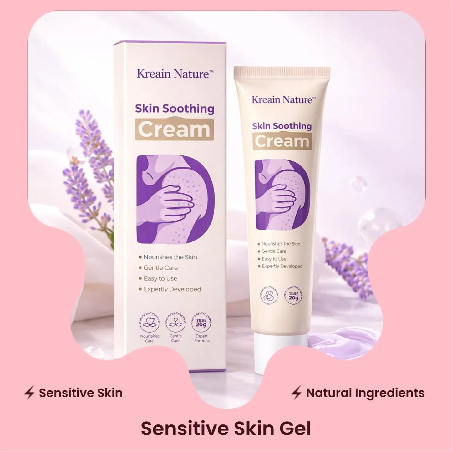 Kreain Nature 1 Skin Soothing Gel, Containing Indian Safflower Root Extract and Tea Tree (Mentha) Leaf Extract. #DealsForYouDays#summerwins