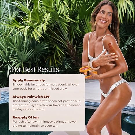 Carroten Intensive Tanning Gel, Browning Tan Accelerator, 5 oz | Non-Greasy, Water-Resistant with Carrot and Coconut Oil, Vitamin A & E For Moisture & Hydration, Made in Greece