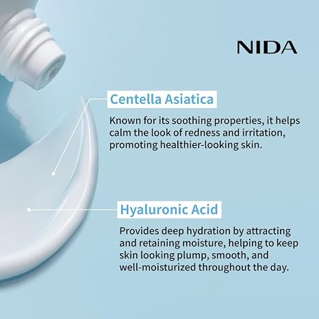 NIDA Youthful Formula™ Ultimate Moisturizing Cream | Centella Asiatica, Niacinamide, Hyaluronic Acid, Collagen | Wrinkles, Fine Lines, Dark Spots, Dry Skin, Redness | 3.38 fl. oz., 100ml